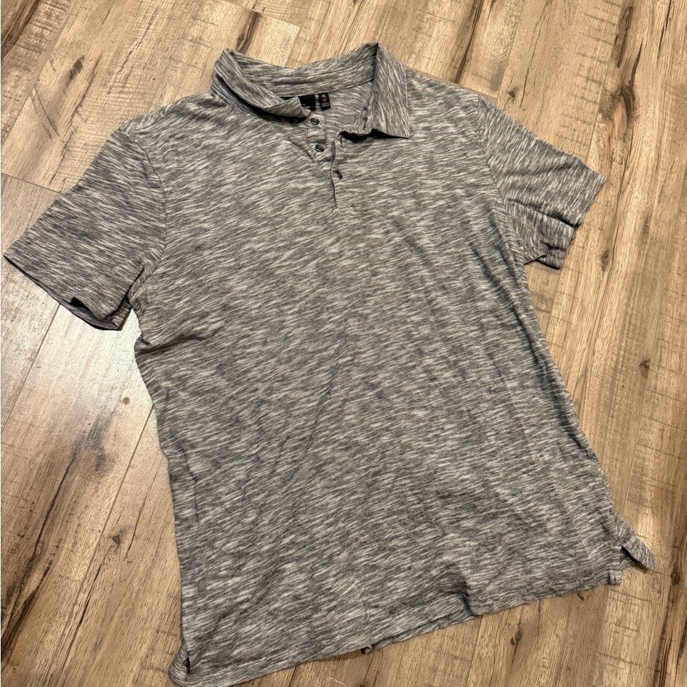 Marc Anthony Gray Heather Polo Shirt